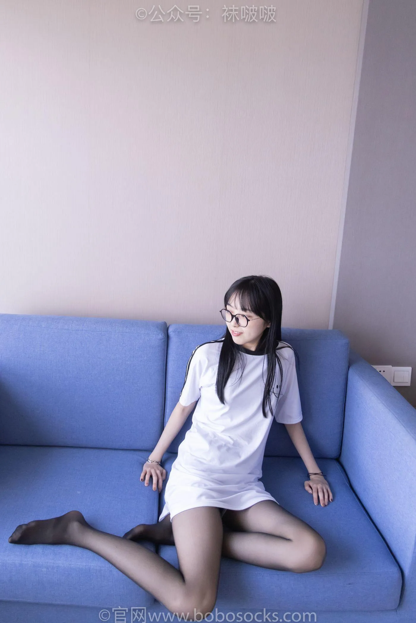 [BoBoSocks袜啵啵]NO.067 稚予-匡威帆布鞋、黑丝 [125P]插图3